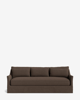 Wilhelmina Classic Slipcover Sofa (85"-110") 110"/Belgian Linen/Basalt Belgian Linen | McGee & Co. (US)