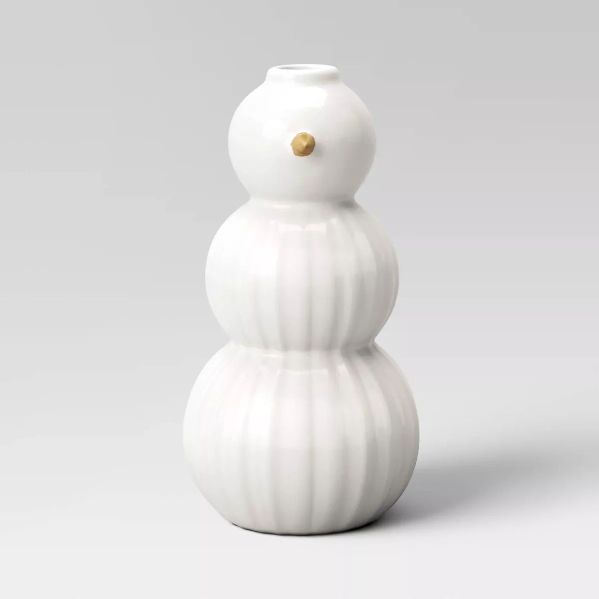 Medium Ceramic Snowman Taper Candle Holder - Threshold™ | Target