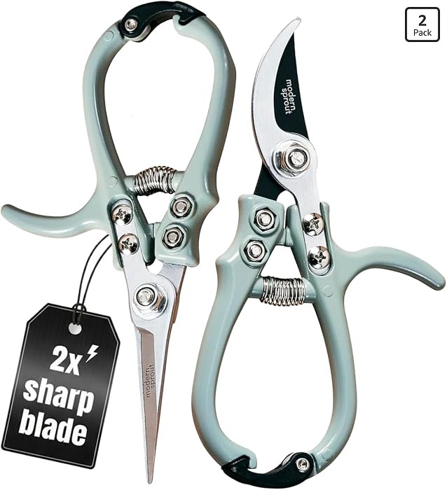 Modern Sprout Hand Pruners+Shears Set w/Blister - Gardening Tools - Sage | Amazon (US)