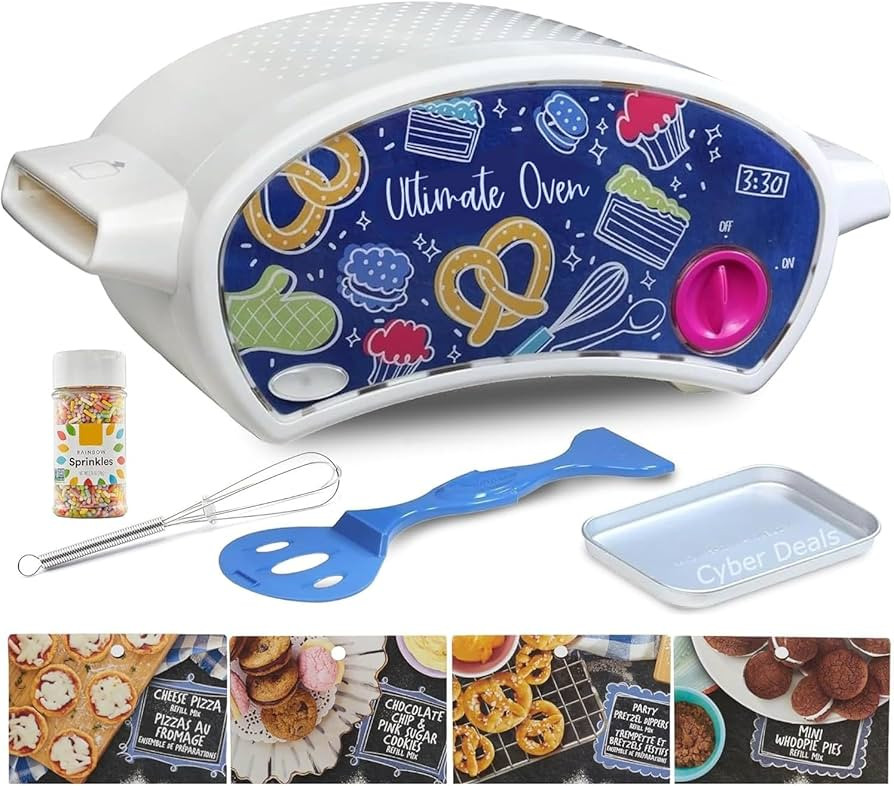 Ultimate Easy Bake Oven Baking Bundle - Oven, Cookie, Pretzel, Pizza Mixes + Sprinkles & Whisk fo... | Amazon (US)