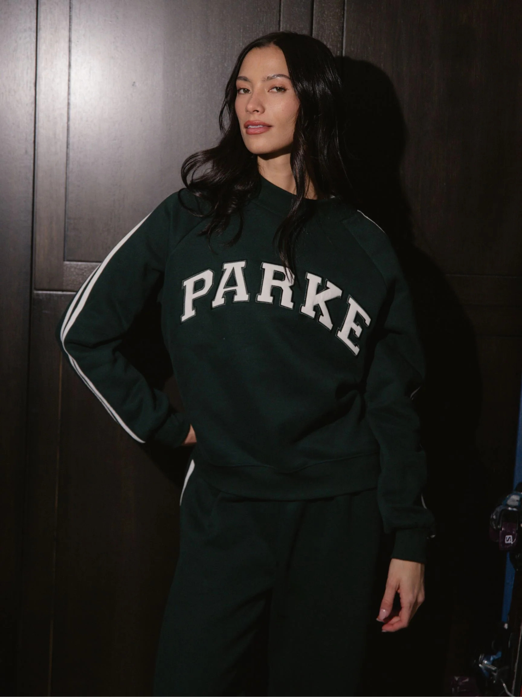 Sport Stripe Mockneck - Forest | Parke