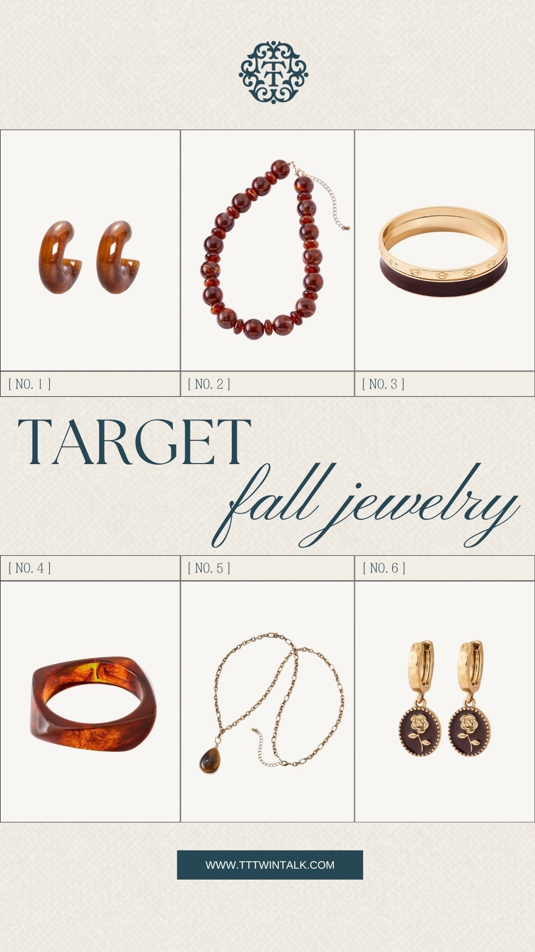 We’re rounding up some cute Target fall jewelry that can easily add a little something to your outfits. These warm tones and simple pieces are perfect for pairing with sweaters, jeans, and your favorite fall looks. Which one is your favorite?

#LTKSeasonal #LTKOver40 #LTKBeauty
