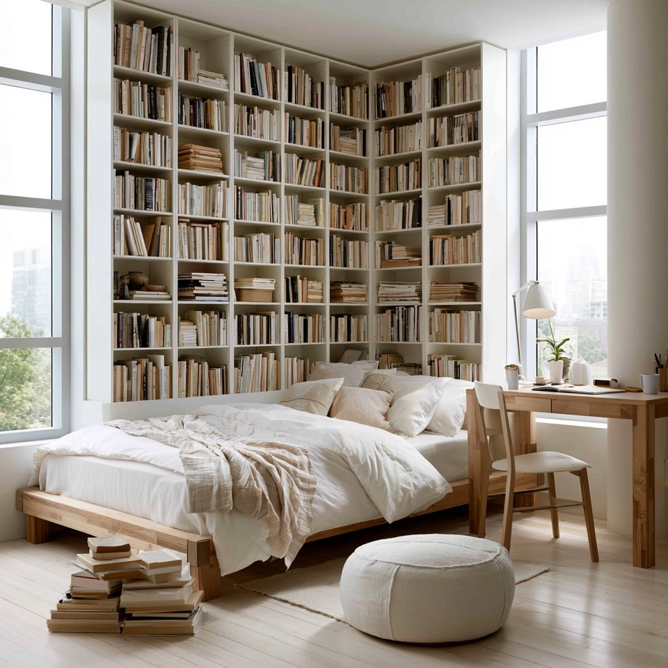 Teenagers don't need more furniture. They need more room to grow.

Their room should evolve with them.

Instead of filling the space with bulky dressers and oversized storage, create visual space with bookshelves.

Whether you choose a full wall, half wall, or a simple corner, open bookshelves give teens a place to display books, school projects, awards, collectibles, hobbies, and the things that inspire them. The room instantly feels more personal, organized, and mature.

Pair the bookshelves with a comfortable bed, a simple natural wood desk, and good lighting.

Today's students learn more digitally than ever before. They don't always need more drawers. They need a space that supports creativity, learning, and independence.

The best part? You don't need custom cabinetry to create this look. We've linked ready-to-install bookcases that make it easy to build a library wall that grows with them for years.

A teenager's room should inspire their future, not just store their belongings.

Elegance is about taste, not about square footage.

#TeenBedroom #Bookshelves #HomeOrganization #billy 

 #LTKHome