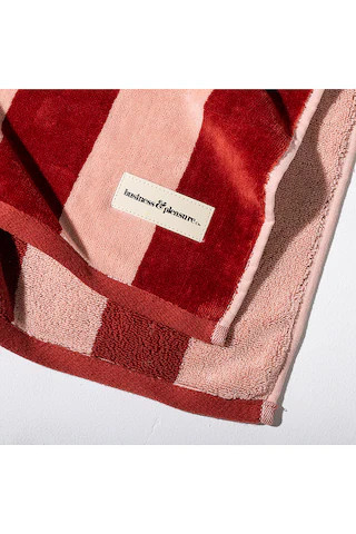 Beach Blanket in Terry Terracotta Stripe | Revolve Clothing (Global)