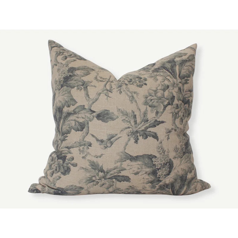 Textileish Designer Floral Pillow, Floral Throw Pillows 22x22 | Wayfair | Wayfair North America