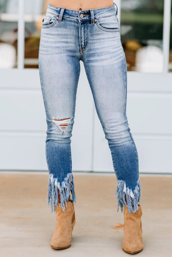 KanCan: Best Regards Light Wash Distressed Skinny Jeans | The Mint Julep Boutique