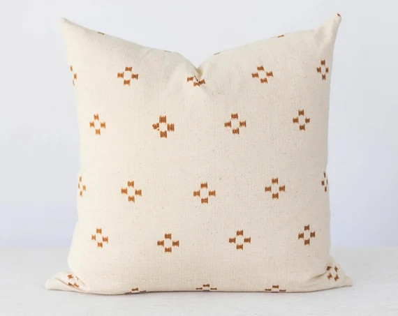 Boho Orange Pillow Cover / Orange Pillow Cover / Tribal Pillow | Etsy | Etsy (US)