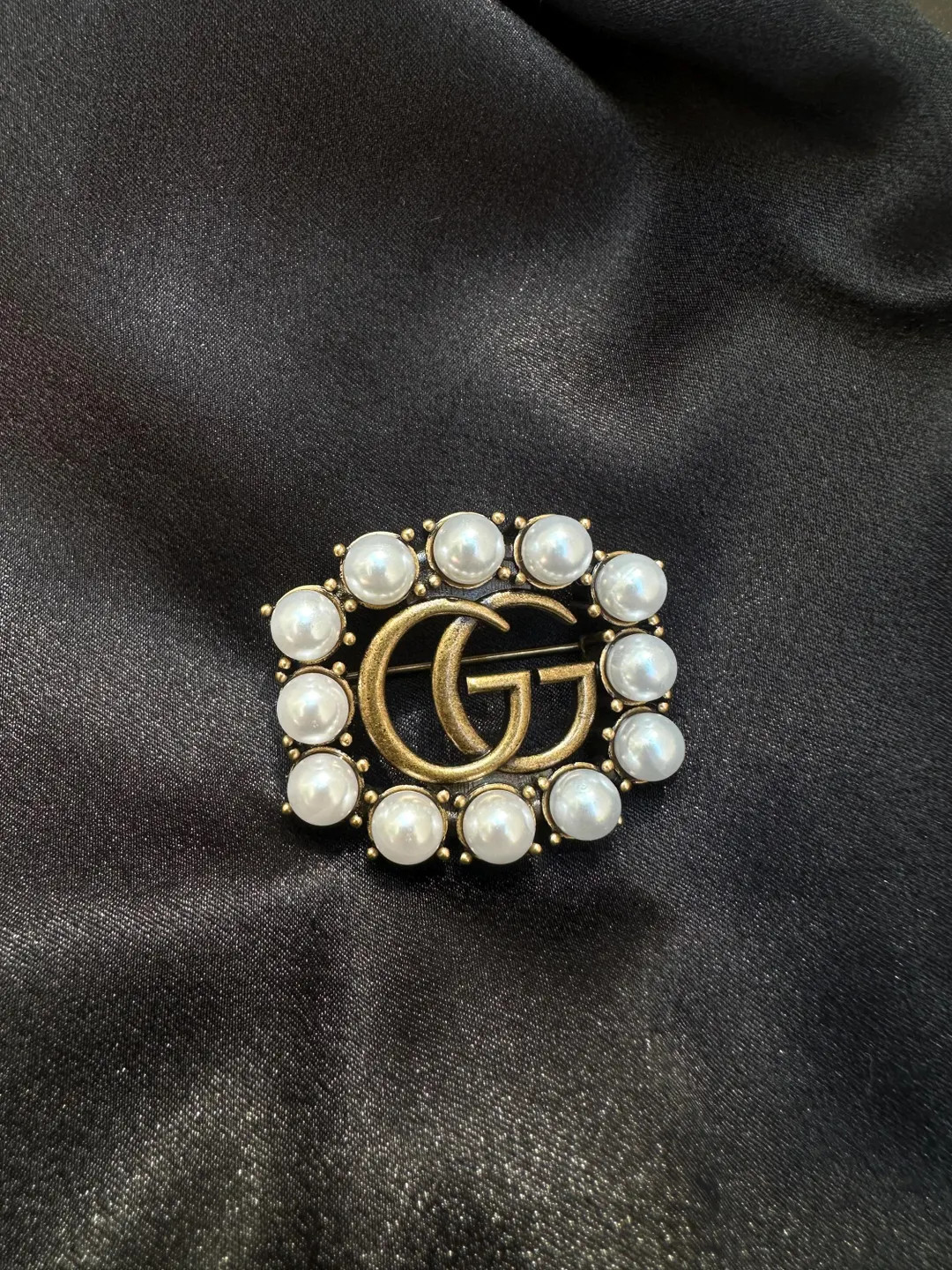VTG Gucci GG Monogram Designer Vintage Brooch - Etsy | Etsy (US)