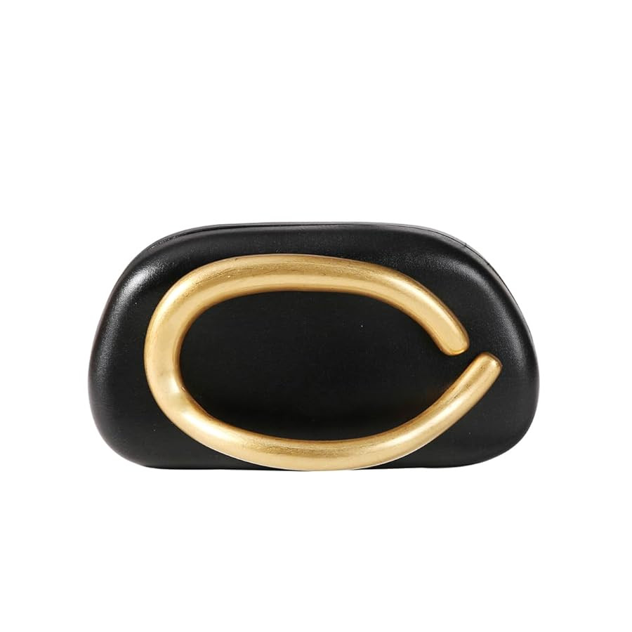 Dreubea Minimalist Gold-Tone Art Deco Clutch Bag – Elegant Metallic Accent Evening Handbag Purs... | Amazon (US)