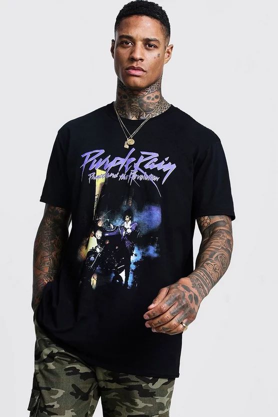 Prince Purple Rain License T-Shirt | boohooMAN (US & CA)