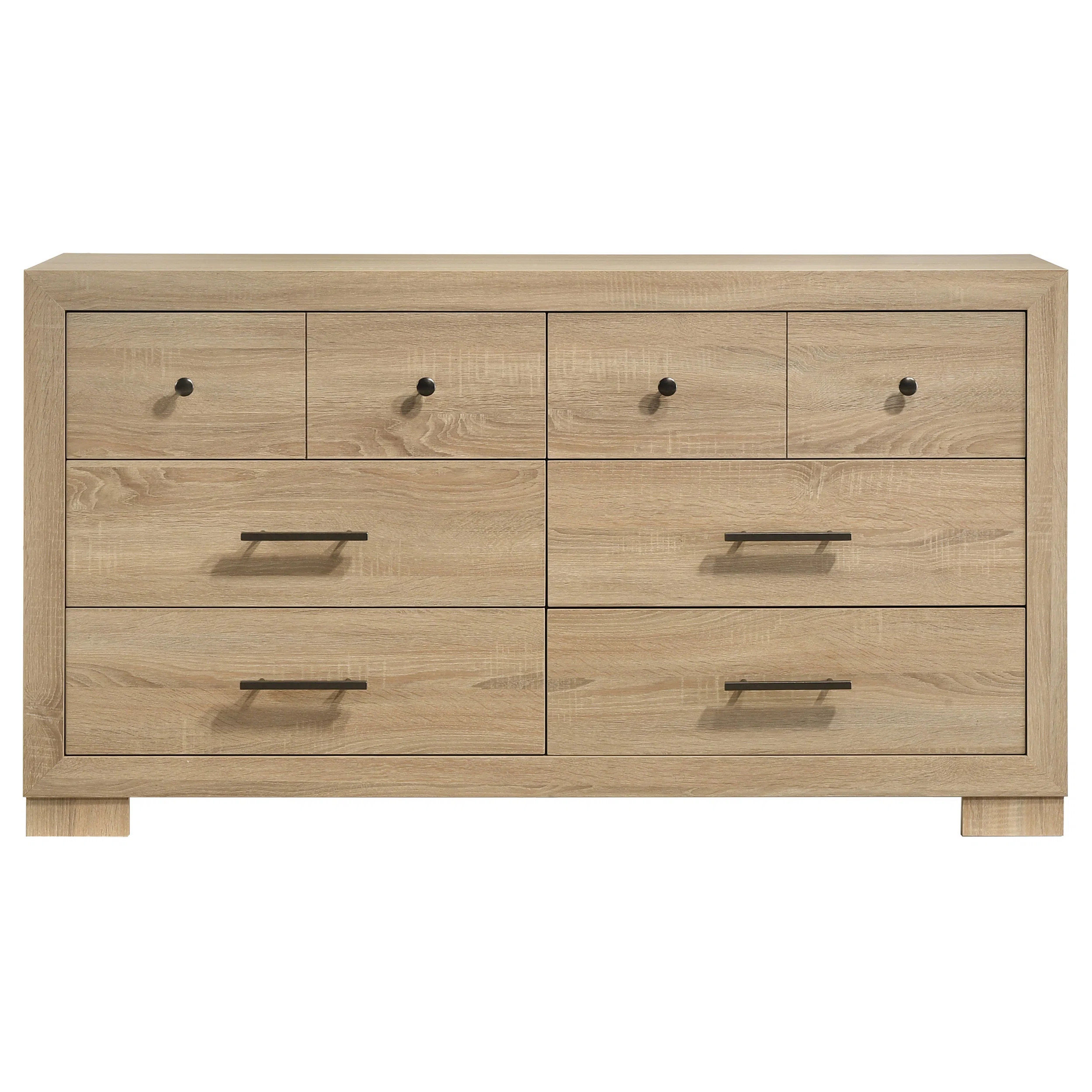 Arielle 6-drawer Bedroom Dresser Cabinet Light Oak | Wayfair North America