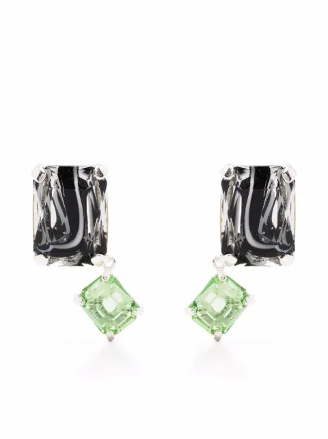 Wouters & Hendrix gem-embellished Stud Earrings - Farfetch | Farfetch Global