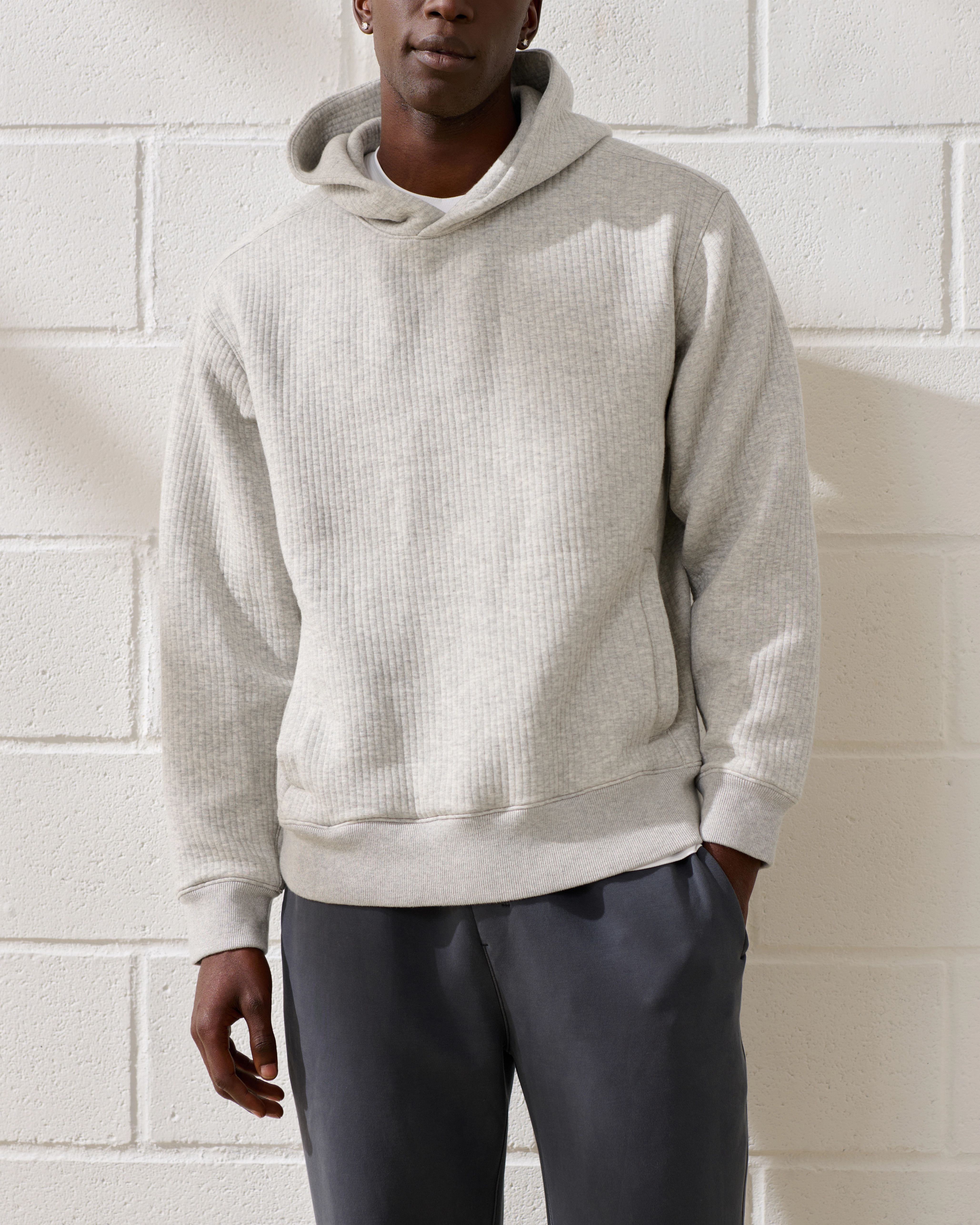 YPB Textured Ribbed Popover | Abercrombie & Fitch (US)