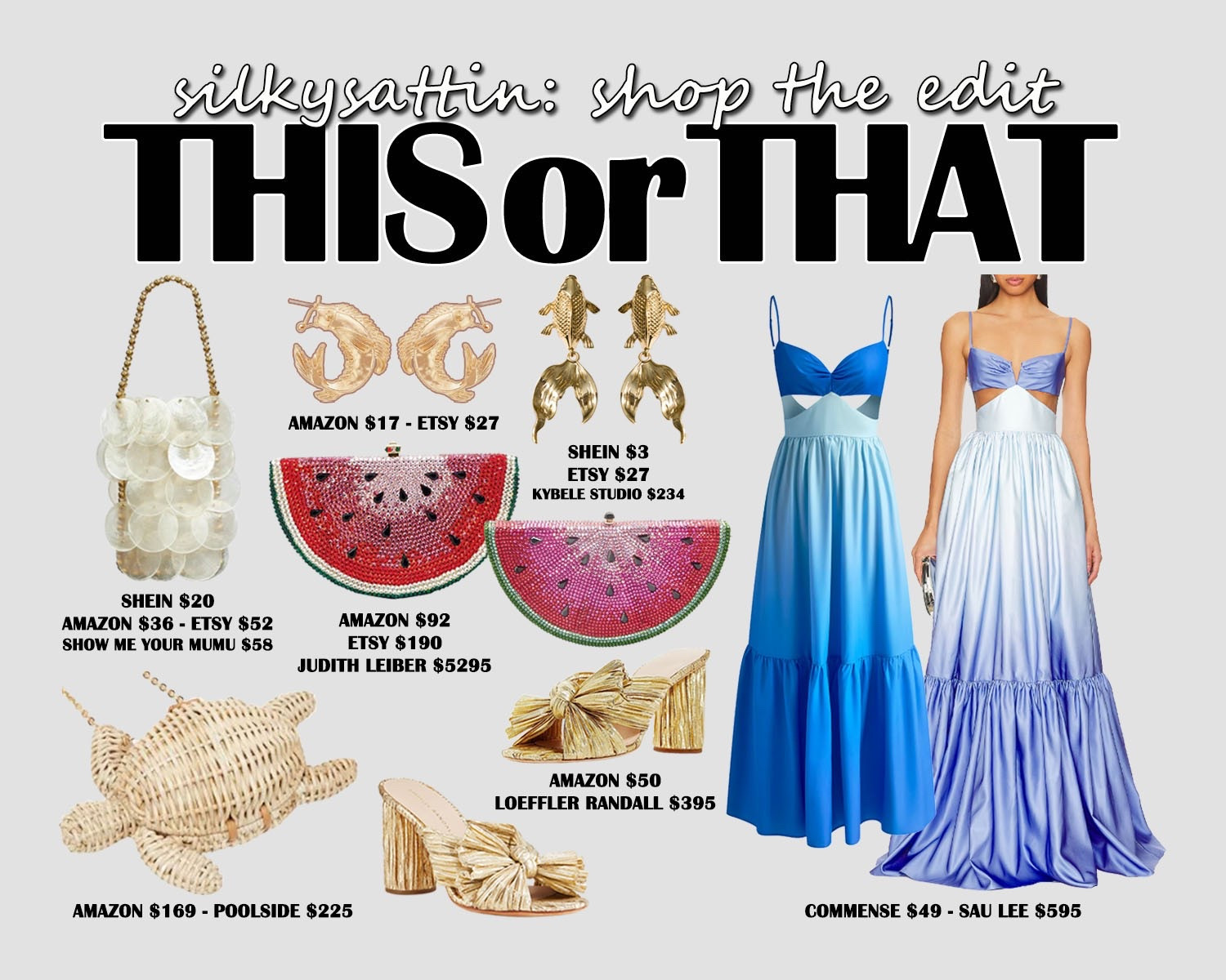 Shop the Edit: This or That

Affordable Style vs Luxury Style: budget friendly affordable alternative and the high end label option.

dupe, budget friendly, on a budget, girls night outfits, date night outfits, wedding guest outfits, vacation outfits, casual, formal, ootd, ootn, women’s fashion #dupe #budgetfriendly #onabudget #girlsnightoutfits #datenightoutfits #weddingguestoutfit #vacationoutfits #casual #formal #ootd #ootn #women #fashion

#LTKootd #LTKSaleAlert #LTKWedding
