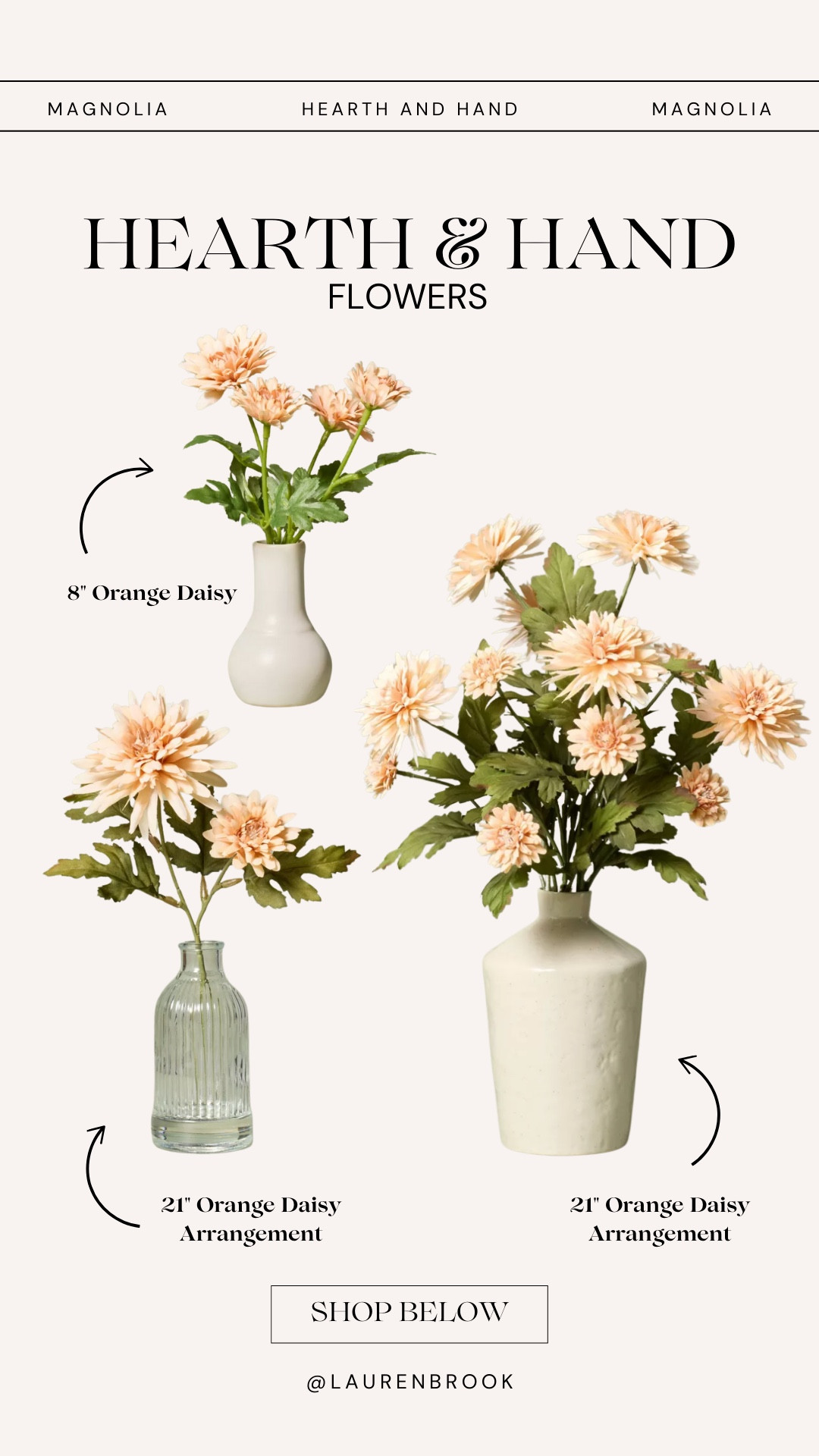 Hearth and Hand By Magnolia at Target!

New 2025 Flower Collection: I love freshening up our spaces in the new year to bring new vision and inspiration to our home. These flower arrangements will do the trick!

Love these new items to bring a cozy touch to our home. 

#LTKSeasonal #LTKFindsUnder50 #LTKHome