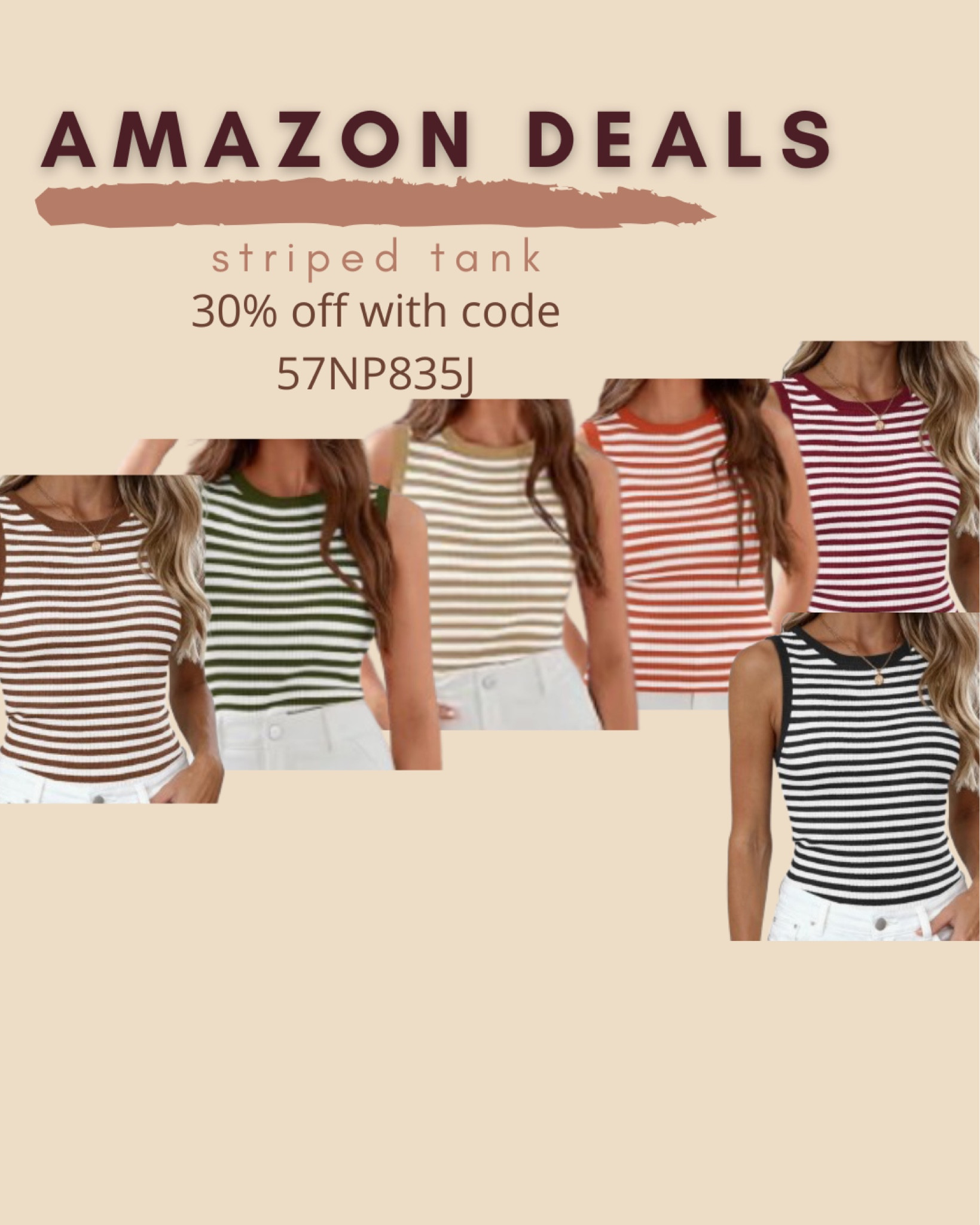 $13 ends 5/4

Amazon fashion
Amazon deals
Striped tank


#LTKSaleAlert