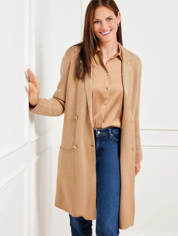 Double Breasted Duster Cardigan | Talbots