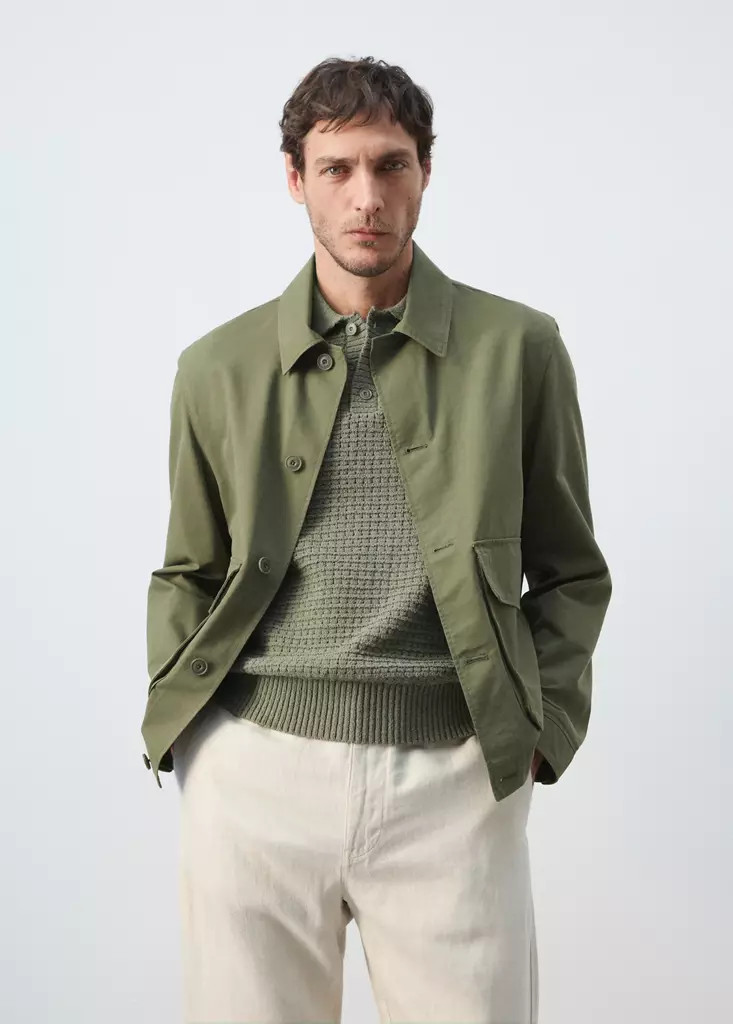 Lightweight cotton-lyocell jacket | Mango (US/MX/AU)
