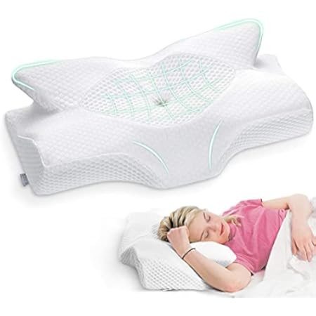 Osteo Cervical Pillow for Neck Pain Relief, Hollow Design Odorless Memory Foam Pillows with Cooling  | Amazon (US)