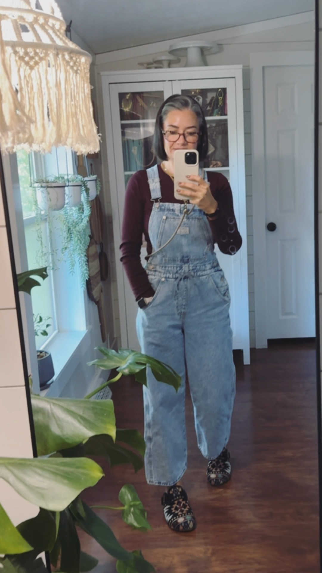 Casual, comfy travel outfit of the day ❤️ ribbed long sleeve in XS fits a little big, overalls XS fits TTS, shoes 8.5 TTS 

I’m 47, 5’3.5” 125lbs, 32DD, 25 inch waist 

#LTKStyleTip #LTKSeasonal #LTKOver40