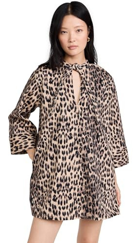 BAUM UND PFERDGARTEN Women's Abi Dress, Brown Baum Leopard, 0 | Amazon (US)