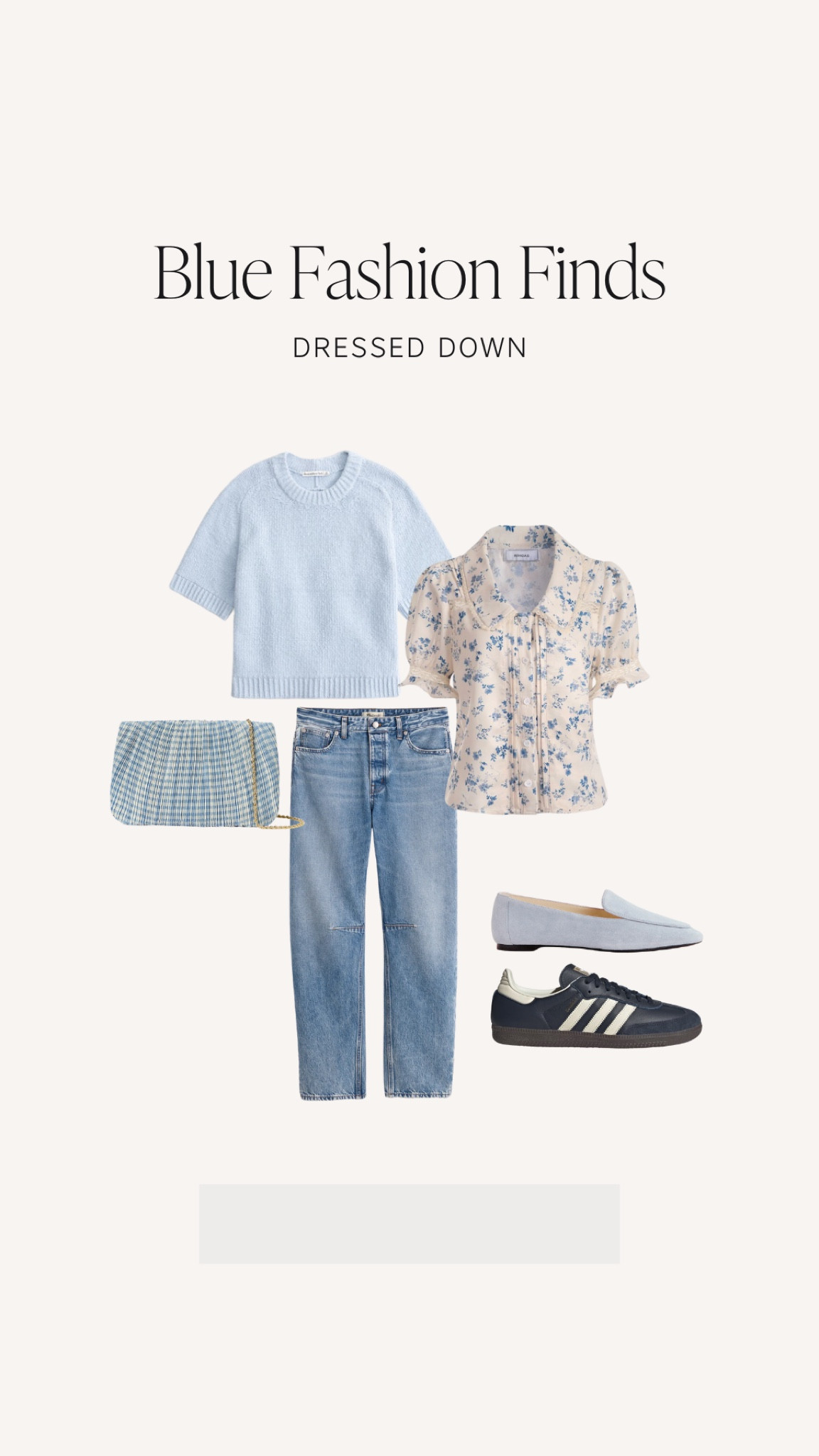 Adding pops of blue wherever possible!🤍

#Blue #Dress #Floral #CollaredShirt #Sweater #DartedBarrelJeans #BarrelJeans #Adidas #Samba #Gingham #Loafers #Navy #Fashion #BlueFashion #Spring

#LTKBeauty #LTKSeasonal #LTKWorkwear