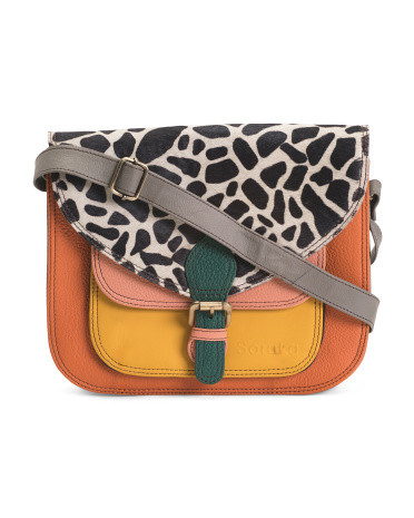 Leather Claire Medium Crossbody | TJ Maxx