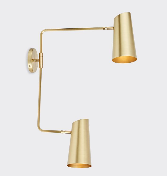 Cypress Double Swing-Arm Sconce | Rejuvenation