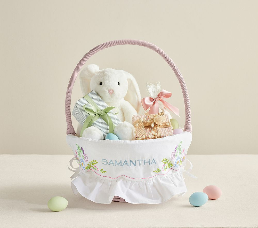 Embroidered Floral Liner Large | Pottery Barn Kids