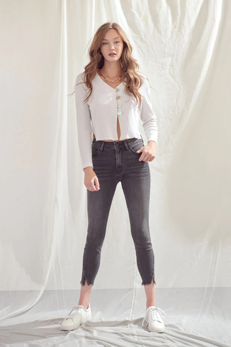 Hadlee High Rise Ankle Skinny Jeans | Kancan USA