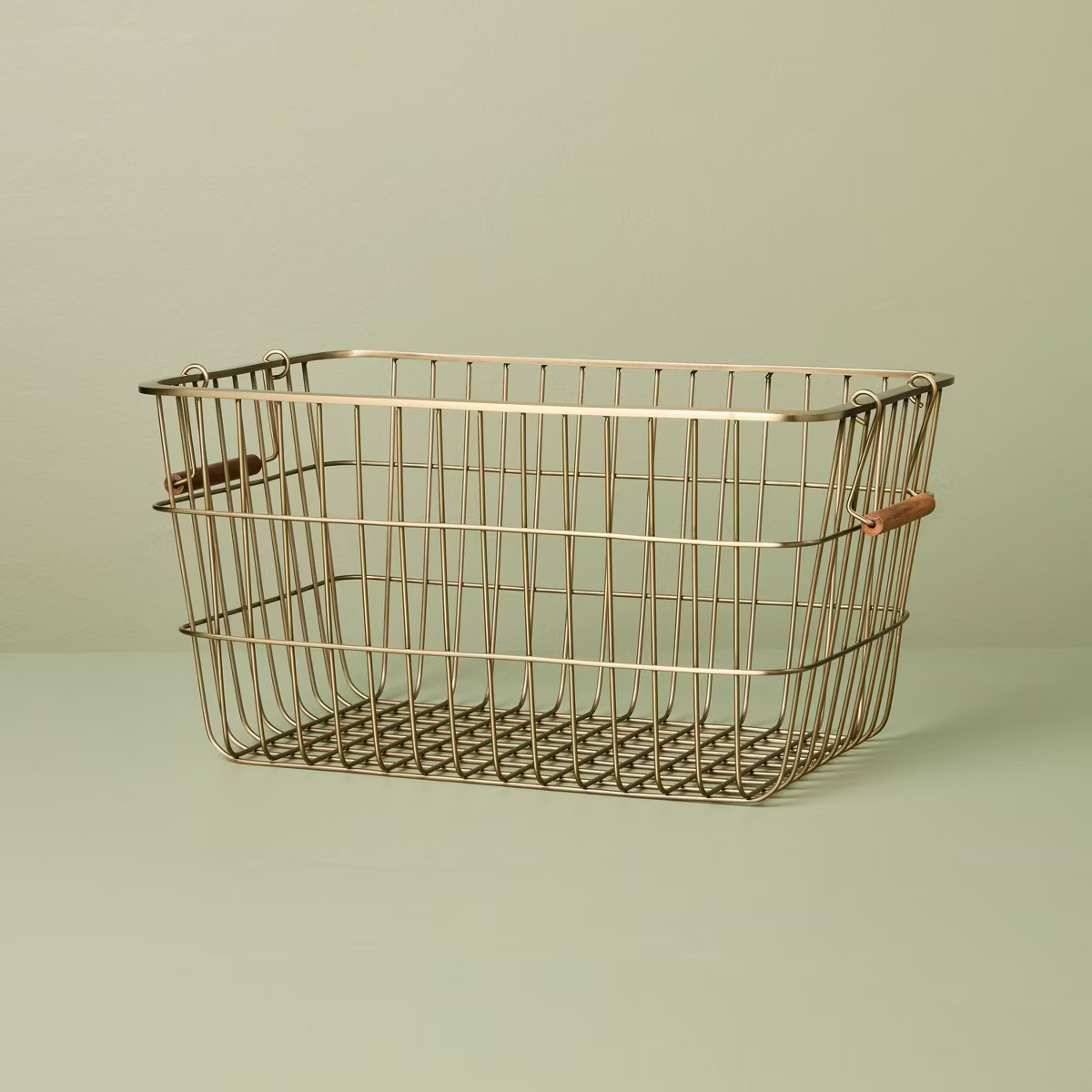 Pantry Brass Wire Storage Basket - Hearth & Hand™ with Magnolia | Target