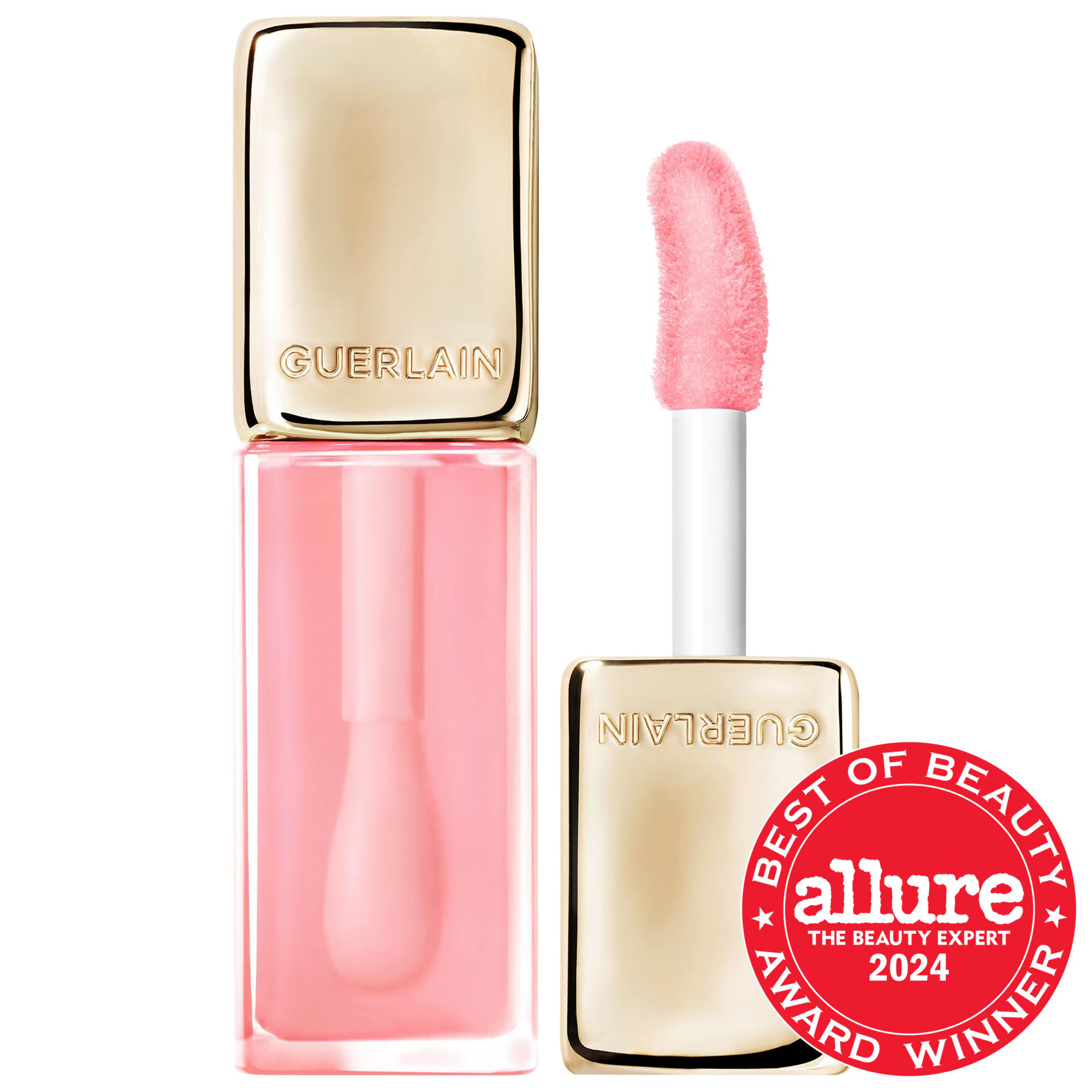 GUERLAIN Kiss Kiss Bee Glow Hydrating Tinted Lip Oil 258 Rose Glow 0.3 fl oz/9.5 mL | Sephora (US)
