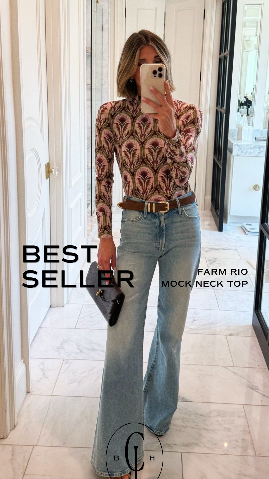 Styling fall looks featuring this weeks BEST SELLER: the Farm Rio mock neck top.

#LTKfall #LTKjeans #LTKdatenight