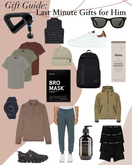 Gift Guide: Last Minute Gifts for Him 🎁
These Revolve best-seller items will come in time for Christmas with their free 2 day shipping!🎄

Gifts for Men, Gifts for Him, Husband, Boyfriend, Fiancé, Brother, Dad, Father, Best Friend, Coworker, Father in law, Neighbor, Trendy Teenager, Male, Gifts under 100, Gifts under 50, Holiday Gifts, Gift Ideas, Christmas Gifts for Him, Gift List, Gift Guide, Face Mask, Weekend Bag, Weekender, Gym Bag, Backpack, Must-Haves, Travel Essentials, Packing for a trip, Everyday Moisturizer, Last Minute Gift Ideas, Quick Shipping, Fast Delivery, Revolve Gift Ideas, Revolve Best Sellers, Fitted Shirts , Cuts , Curve Hem Shirt, Massage , Trainer , Winter Vest , Sunglasses, Ray-Ban, Nike, Neutral T-Shirts, Beanie, White Sneakers, Running Shoes, Hims, Calvin Klein, Boxers, Joggers, Sweatpants, Winter Fashion,  Cloud Sneakers, On Shoes, Waterproof Shoes, 2100 Series Watch, Black Watch, G-Shock, Rhône, Pullover, Polo, Ralph Lauren, Hoodie Jacket, Valentine’s Day Gifts for Him , Birthday Gifts for Him 

#LTKGiftGuide #LTKSeasonal #LTKHoliday