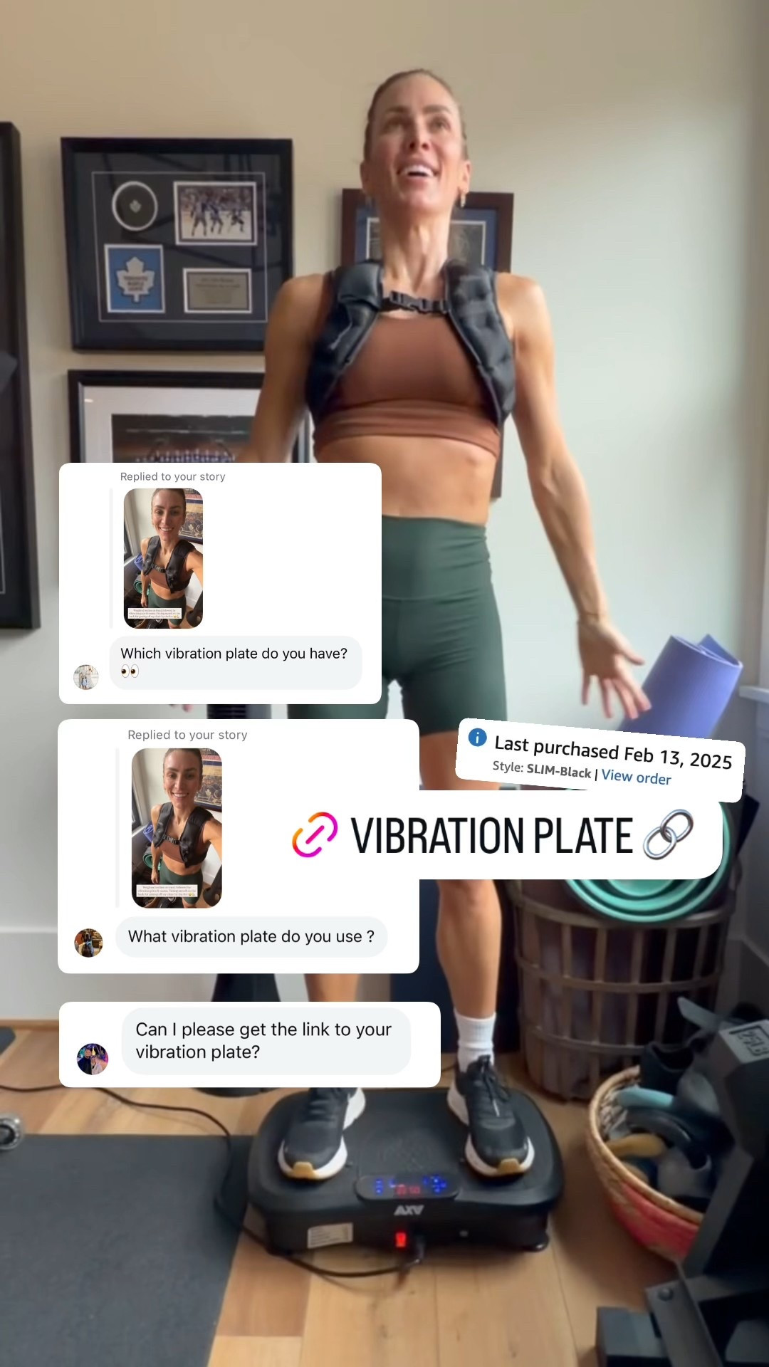 Loooooove this thing!!! Have you joined the vibration plate crew?

#LTKfitnessgoals #LTKmorningroutine