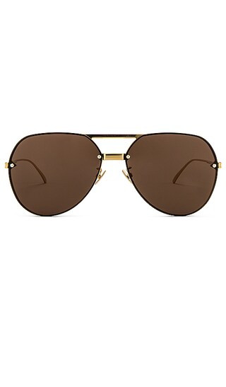 Contemporary Pilot in Shiny Gold & Brown | Revolve Clothing (Global)