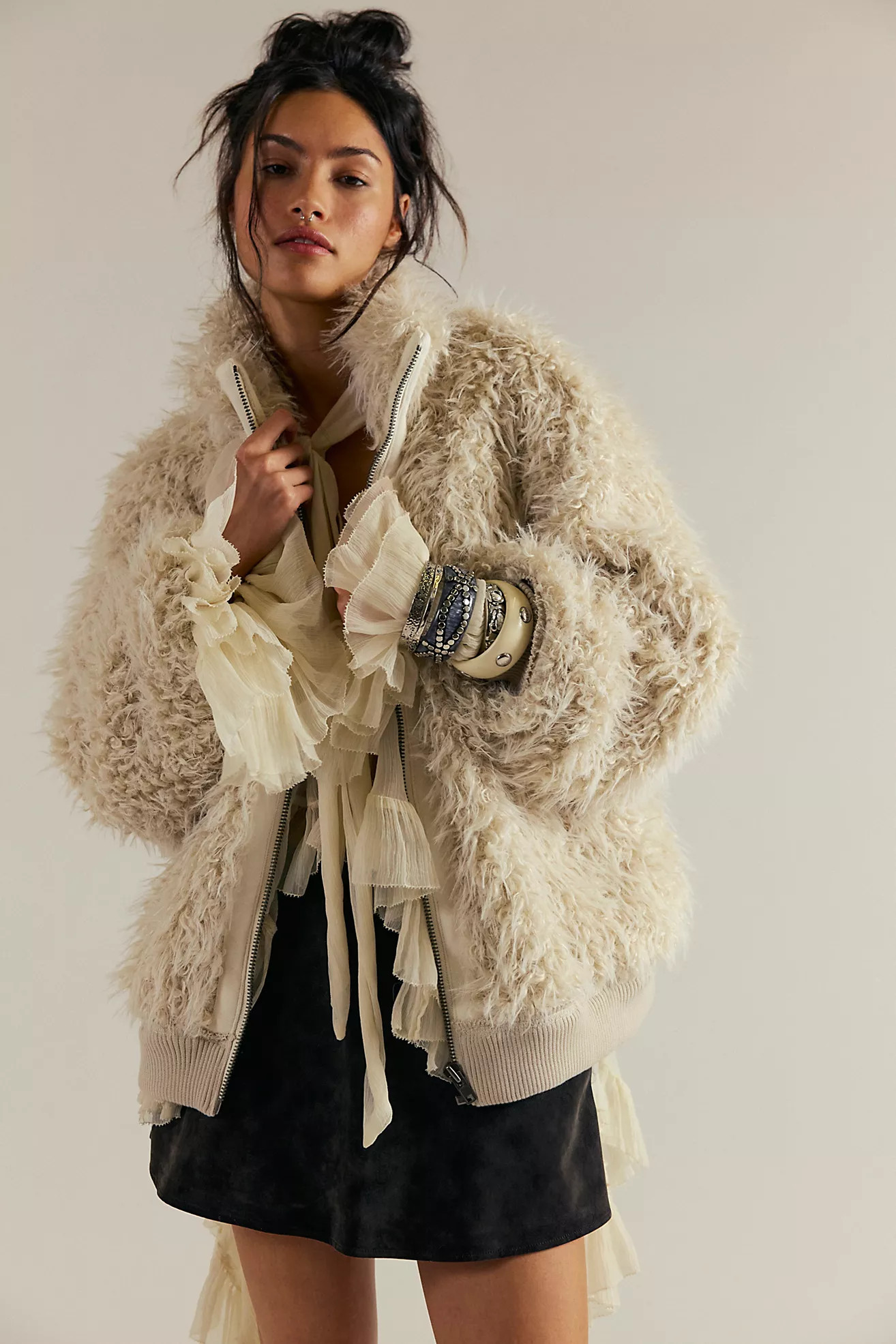 We The Free Cat Eyes Funnel Zip-Up | Free People (Global - UK&FR Excluded)