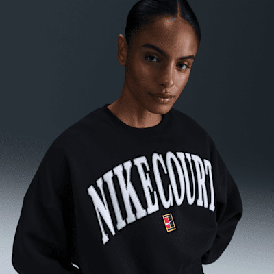 NikeCourt Phoenix Fleece Women's Over-Oversized Crew-Neck Tennis Sweatshirt | Nike (US)