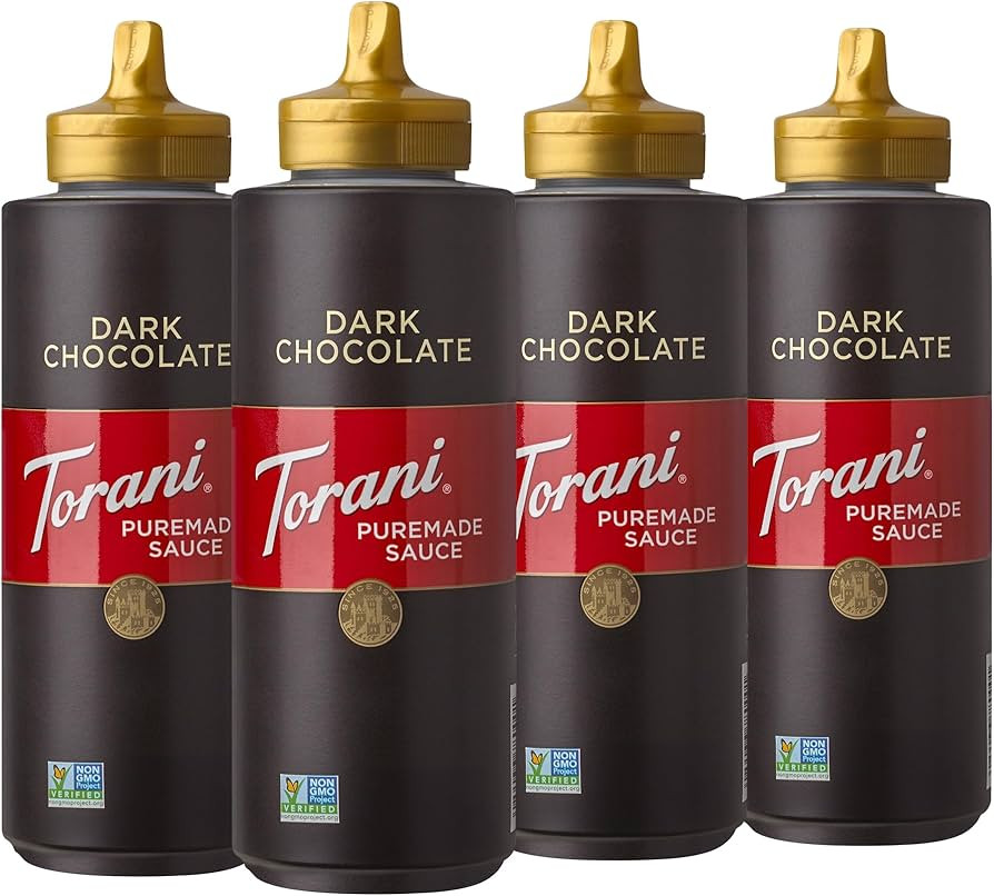 Torani Puremade Sauce, Dark Chocolate, 16.5 Ounces (Pack of 4) | Amazon (US)