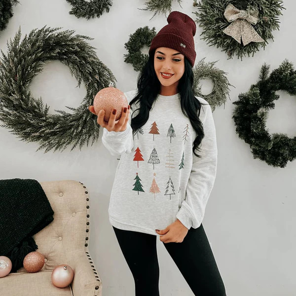 12 Christmas Trees Sweatshirt | Mountain Moverz