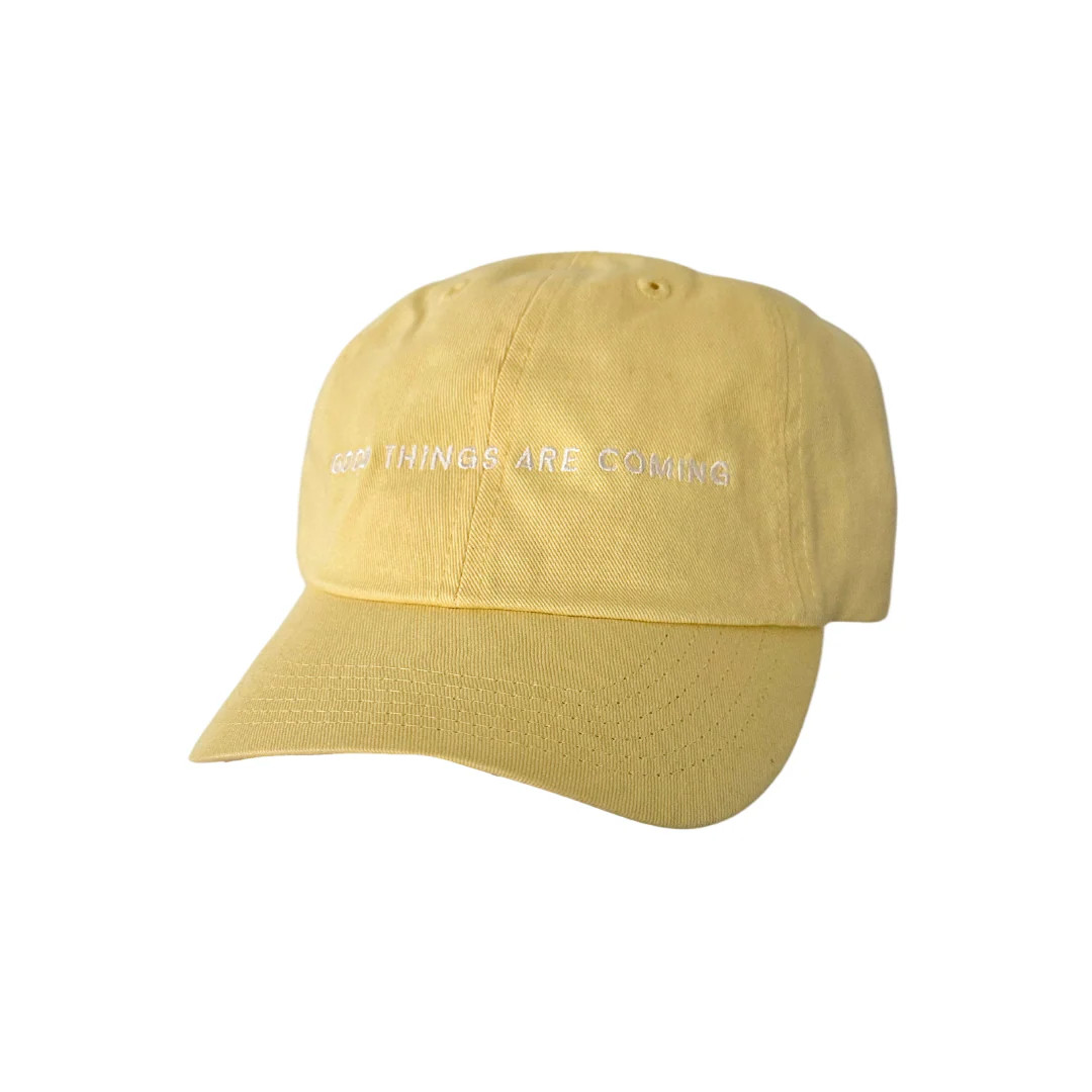 GOOD THINGS ARE COMING ♡ Jenna Crandall Collab embroidered dad hat | BFFS & BABES