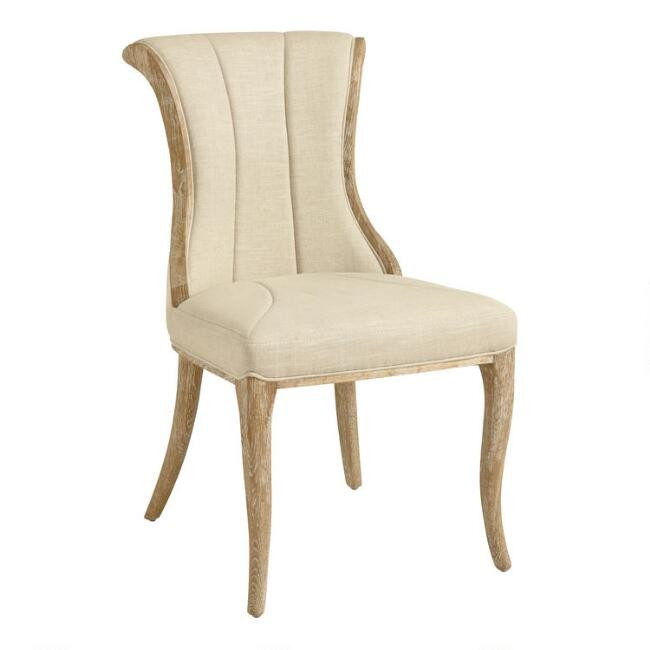 Channel Back Upholstered Dining Chairs Set Of 2 | World Market