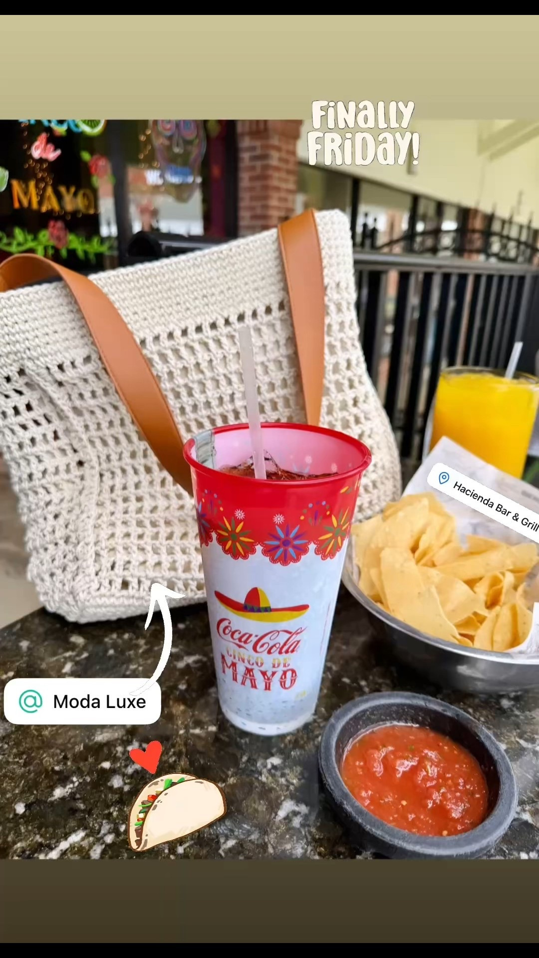 Cinco chips, salsa, and the cutest new tote!
This woven bag is light, neutral, and goes with everything. Perfect for summer errands or patio hangs—linking it right here! Use code LOVEMOM20 to score 20% off in 🛒 

#LTKSpringStyle #LTKBagCrush  #BeccaFritzFinds @shop.ltk @shopwithbeccafritz

#LTKItBag #LTKFindsUnder100 #LTKSaleAlert