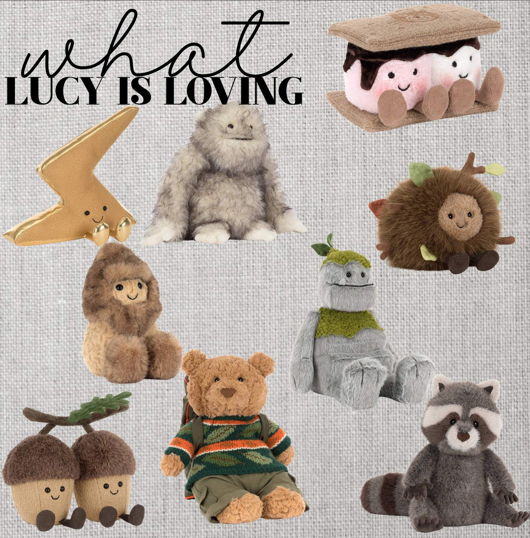These new Jellycats for fall are SO cute!! Which one is your favorite? Mine has to be the smore's!! These are coming June 16th!! 

 
