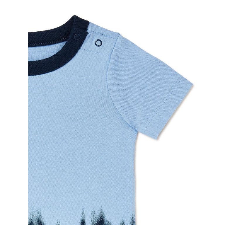 Wonder Nation Baby Boys Knit Ombre Romper, Sizes 0-24M - Walmart.com | Walmart (US)