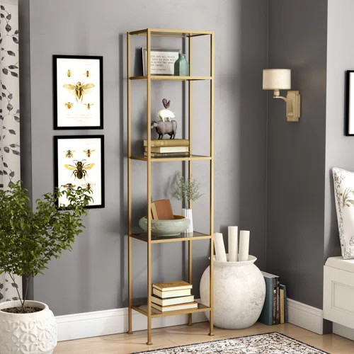 Quillen 4-Layer Modern Luxe Wooden Wall Shelf | Wayfair North America