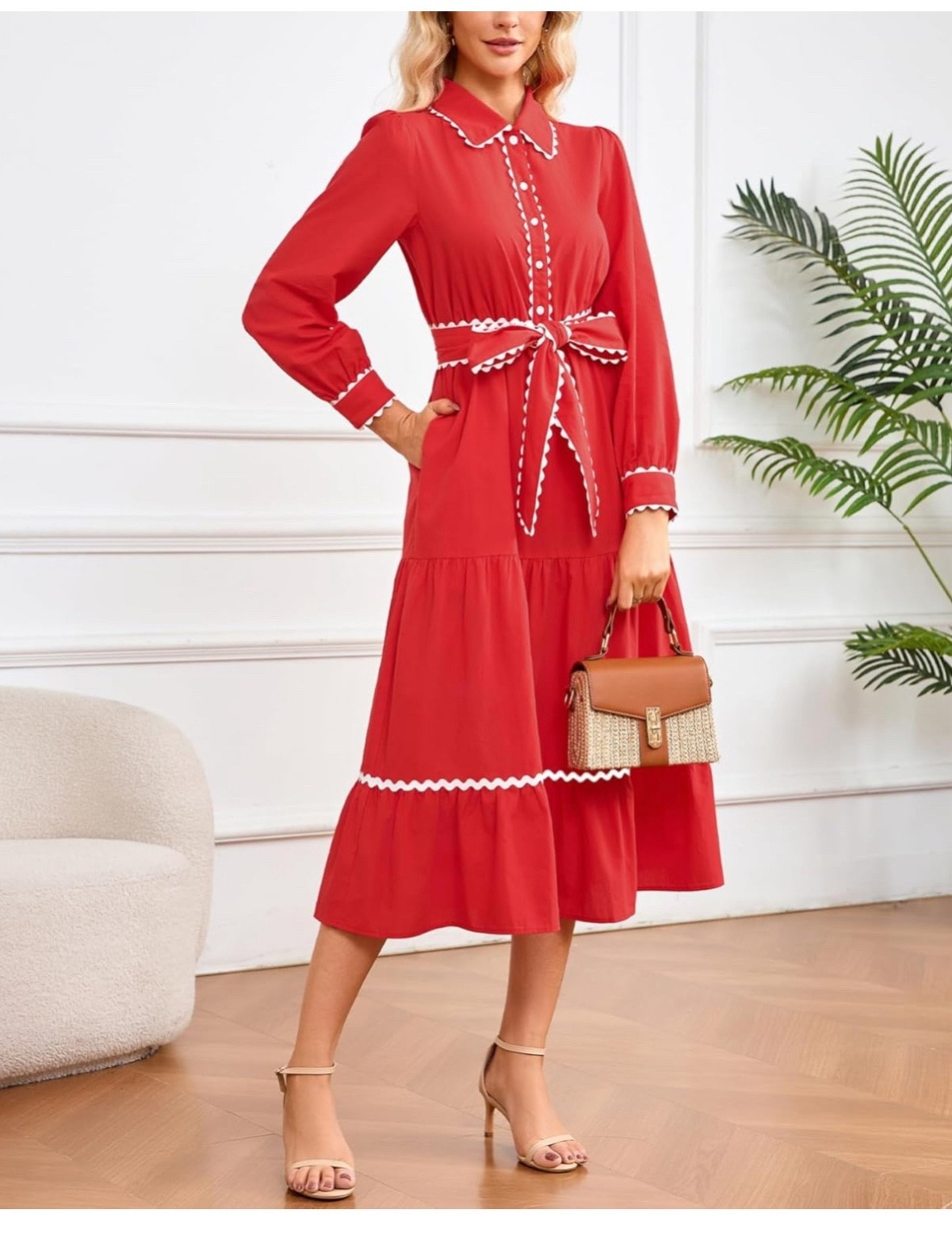 This #dress is #under50 #reddress #cottondress. #mididress

#LTKFindsUnder50 #LTKTall #LTKSaleAlert