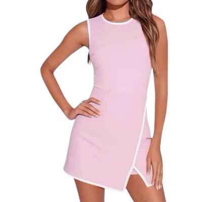 Women's Workout Tennis Dress with Built-in Bra & Shorts Pockets Sleeveless Crewneck Golf Athletic Mini Dresses | Target