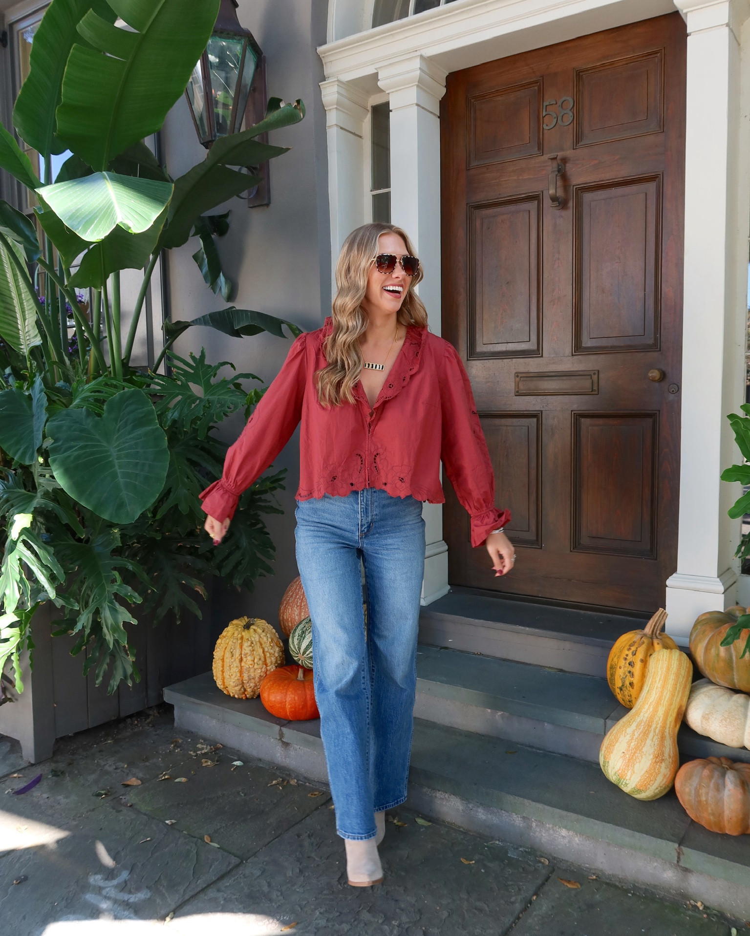 Fall outfit Inspo! 

Fall outfit 
Family photo 
Boots 
Jeans 
Moreewithmo 

#LTKOver40 #LTKShoeCrush #LTKSeasonal