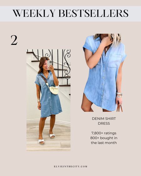 This denim shirt dress was this week’s #2 bestseller. Can be dressed up or down and is super soft.

Ootd, resort wear, date night, summer outfit, fashion over 40

#LTKStyleTip #LTKFindsUnder50 #LTKOver40